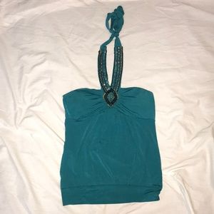 Teal Halter Top!